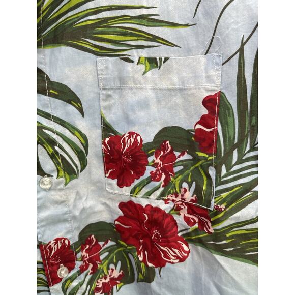 South Pole Shirt Men’s Hawaiian Short Sleeve ButtonUp All over Size 2XL Preowned - Picture 11 of 14